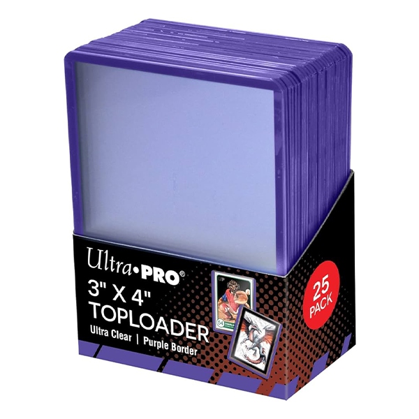 Ultra Pro – Toploader Paarse Rand - Amsterdam Toys